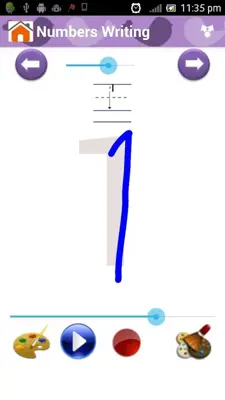 Alphabets & Numbers Writing android App screenshot 7